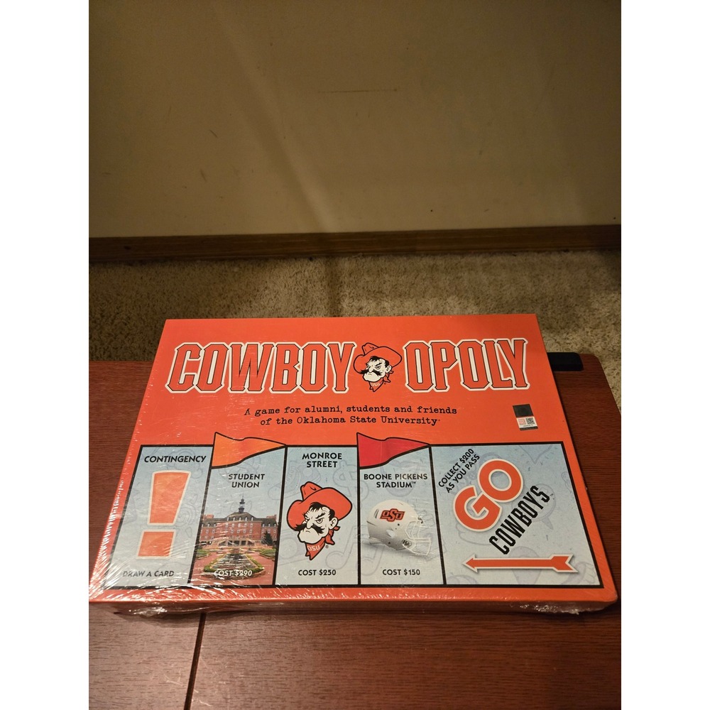 Oklahoma State University‎ Cowboy-Opoly Board Game Late for the Sky OSU New